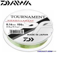 Леска Daiwa Tournament SF размотка 150м зелёная